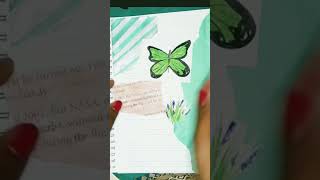 Green journal💚 with me ||  || @designyourart992  #journal  #youtubeshorts  #journaling #green