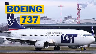 LOT, Boeing 737 -86N arrival to Riga RIX from WAW | Flight LO783 | Aircraft SP-LWG