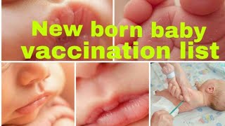 ಆಗಷ್ಟೇ ಹುಟ್ಟಿದ ಮಗುವಿನ ಲಸಿಕೆಗಳು. Newborn baby vaccination