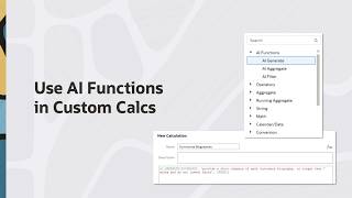 Use AI Functions in Custom Calculations in Oracle Analytics