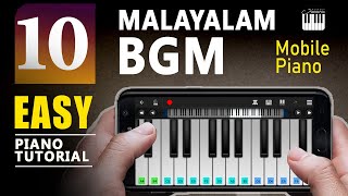 10 Malayalam BGM Easy Piano Tutorial on Perfect Piano  | Malayalam Piano Tutorial | #PerfectPiano