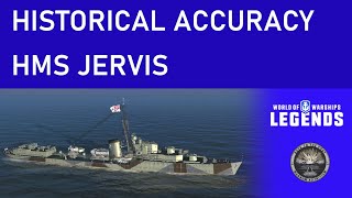 HMS Jervis Historical accuracy - World of Warships Legends