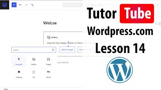 Wordpress.com - Lesson 14 - Setting Language and Time zone