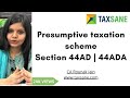 Easy explanation of Presumptive taxation scheme | Section 44AD/44ADA |  wealthsane.com