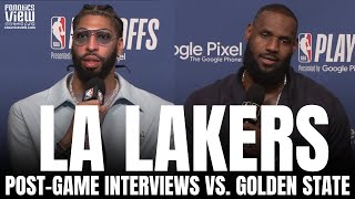 LeBron James & Anthony Davis React to Los Angeles Lakers Series Win vs. Golden State, Nuggets WCF