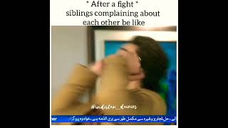 After A Fight Sibling Complaining About Each Other |Qayamat |Ahsan & Iffrah Best Acting Onscreen