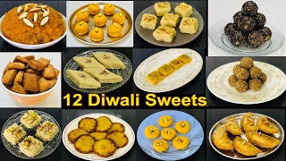 12 ദീപാവലി മധുരം || 12 Diwali Sweets Recipes in Malayalam ||Deepawali Sweets |Nishi's Kitchen Vlogs