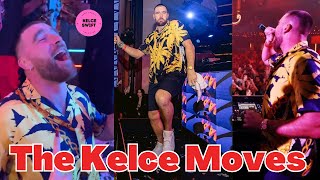 Travis Kelce CREATES his own DANCE moves & SING with the Chiefs in Las Vegas Party Celebration