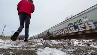 *RARE* Evansville And Chemung Loads Combined Into One Giant Train With 200+ Cars In Barrington