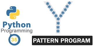 Python Pattern Programs | Printing Stars '*' in Y Shape