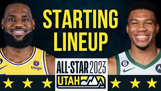 OFFICIAL NBA ALL-STAR 2023 STARTERS - Team LEBRON vs Team Giannis