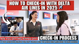 🧳 How to Check-in with Delta Air Lines in 2025 ✈️ | Airport & Online Process Explained!