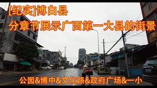 广西第一大县，也是著名的客家县城玉林市博白县的真实街景！Walking in the most population county seat of GUANGXI ,CHINA