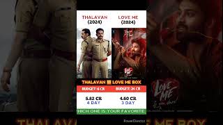 Thalavan 🆚 Love Me If You Dare Movie Comparison || #shorts. #aranmanai4 #bhaiyyaji #thalavan #turbo