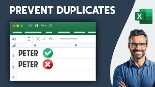 Prevent Duplicate Entries in Excel Using Data Validation