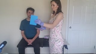 ASMR - FULL BODY Relaxing Checkup on a Real Person - Unintentional ASMR (Head, Ears, Eyes, Mouth)