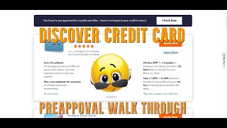 💳Discover Credit Card Preapproval Walk Through Tutorial How To Prequalify For Bank Credit Cards