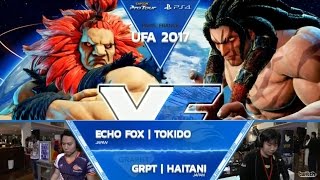 SFV: FOX Tokido vs GRPT Haitani - UFA 2017 Top 8 - CPT 2017