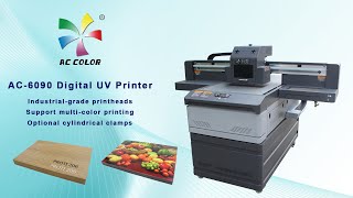 AC-6090 Digital UV printer for wood board printing