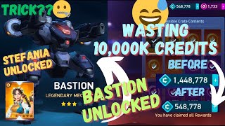 Mech Arena: Wasting 10,000K CREDITS, BASTION Unlocked, STEFANIA Unlocked, 😁😅!!