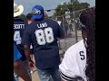 trash talkin dallas cowboys fans leave game early humbled by new orleans saints