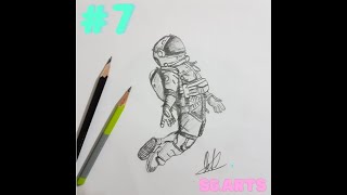 How to draw astronaut /tutorial/Step by Step easy