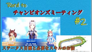 【ウマ娘】Rord to　チャンピオンズミーティング＃02　ゴールドシップ育成＜前編＞　目標ステータスと取得すべきスキルを徹底解説【ウマ娘プリティーダービーPretty Derby 】