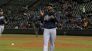 ATL@COL: Teheran allows only one run in seven innings