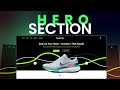 How to Create Simple Hero Section | HTML CSS and Javascript