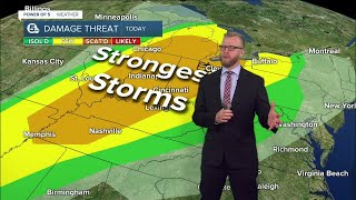 Severe weather coming, brief tornado possible in Northeast Ohio