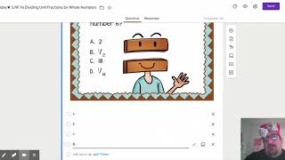 Friday★ 5.NF.7a Dividing Unit Fractions by Whole Numbers - Google Forms