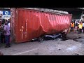 Container Falls Off Trailer, Kills Three In Ojuelegba