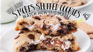S’mores Stuffed Cookies
