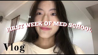 【VLOG 3】First Week of Med School ｜上海交大醫學生｜網課生活｜老師超可愛｜Grocery Shopping｜有效學習方法｜日常影片