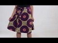 African print wrap skirt from Africa Imports