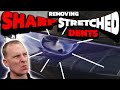 SHARP STRETCHED DENT GONE! | NO Filler & No Paint!