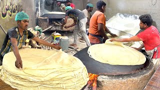 Biggest Rumali Roti in Pakistan | Roll and Samosa Patti Making | Manda Roti Ramadan Street Food