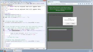Find And Replace - HTML, CSS, JavaScript