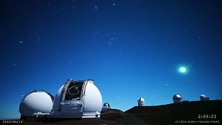 すばる-朝日星空カメラ ハワイ2022年8月13-14日の流星ダイジェスト/Good Meteors over Maunakea, Hawaii, 14 Aug 2022 UT: ペルセに火球に！！