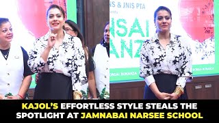 Kajol’s Effortless Style Steals the Spotlight at Jamnabai Narsee School