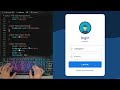 ASMR Programming - Coding Login Page Ui Design - HTML CSS Only - No Talking