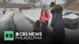 Runners brave the cold for workout along Kelly Drive as Philadelphia deals with frigid temps