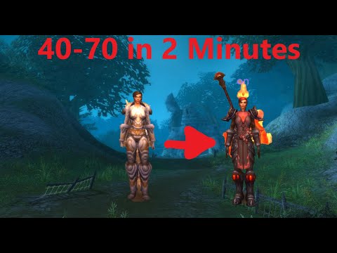 Level 40-70 in 2 minutes WoW Remix