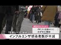 インフルエンザ感染者数半減も「警報レベル」継続【熊本】 25 01 31 12 00