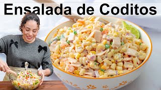 Classic Ensalada de Coditos: Mexican Pasta Salad with a Protein Boost!