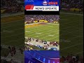 Fan runs on field during Commanders vs  Giants game