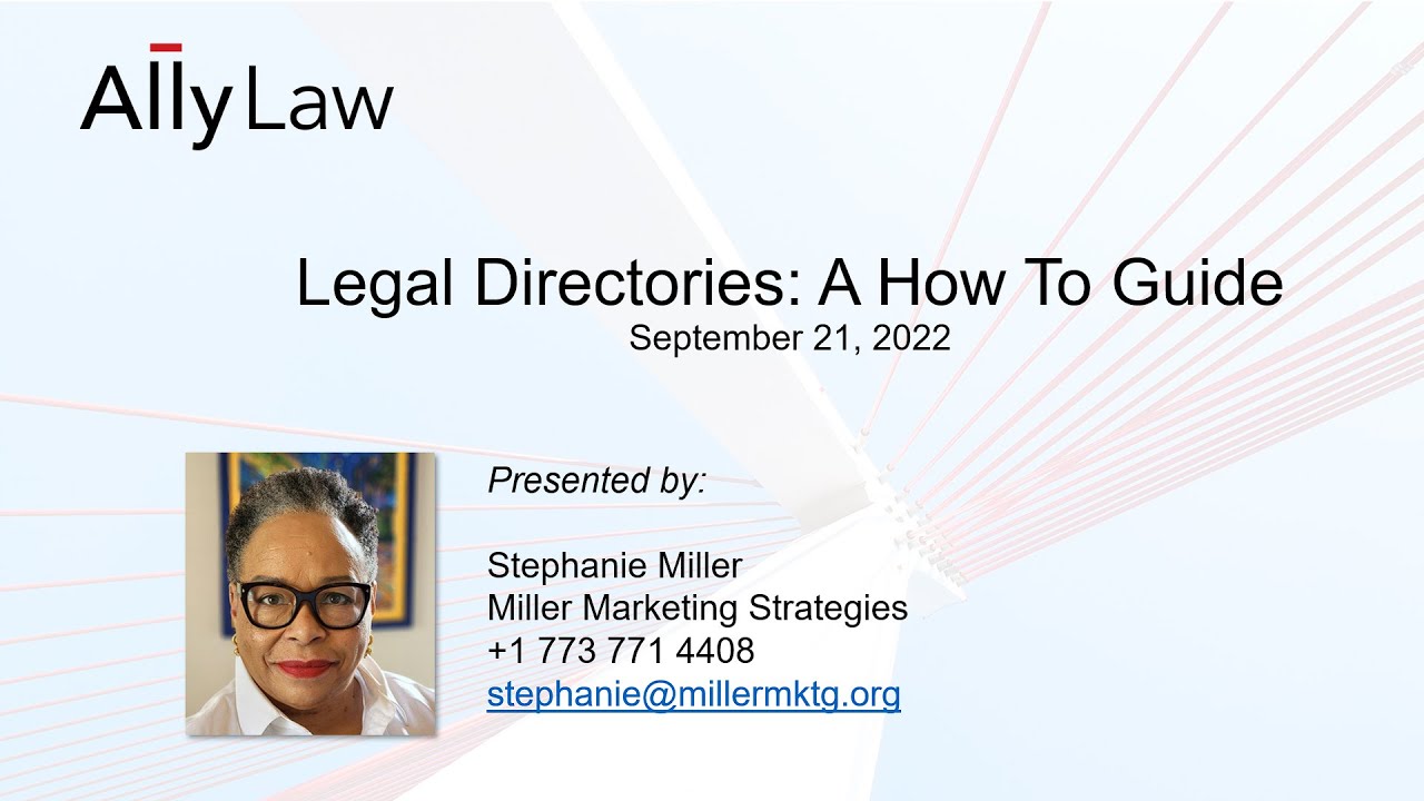 Legal Directories - A How To Guide - YouTube