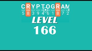 Cryptogram Level 166 Answers ✅ | Go Answer