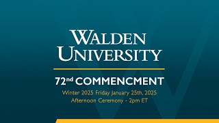 Winter 2025 Friday Afternoon Commencement Ceremony