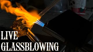 GLASSBLOWING EARRINGS LIVE ft. Stephan Peirce and Indo | Glass Man Standing